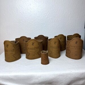 Lot Of 9‎ Pendleton Whiskey Director's Reserve Sleeves Leather Cover Bottle Neck